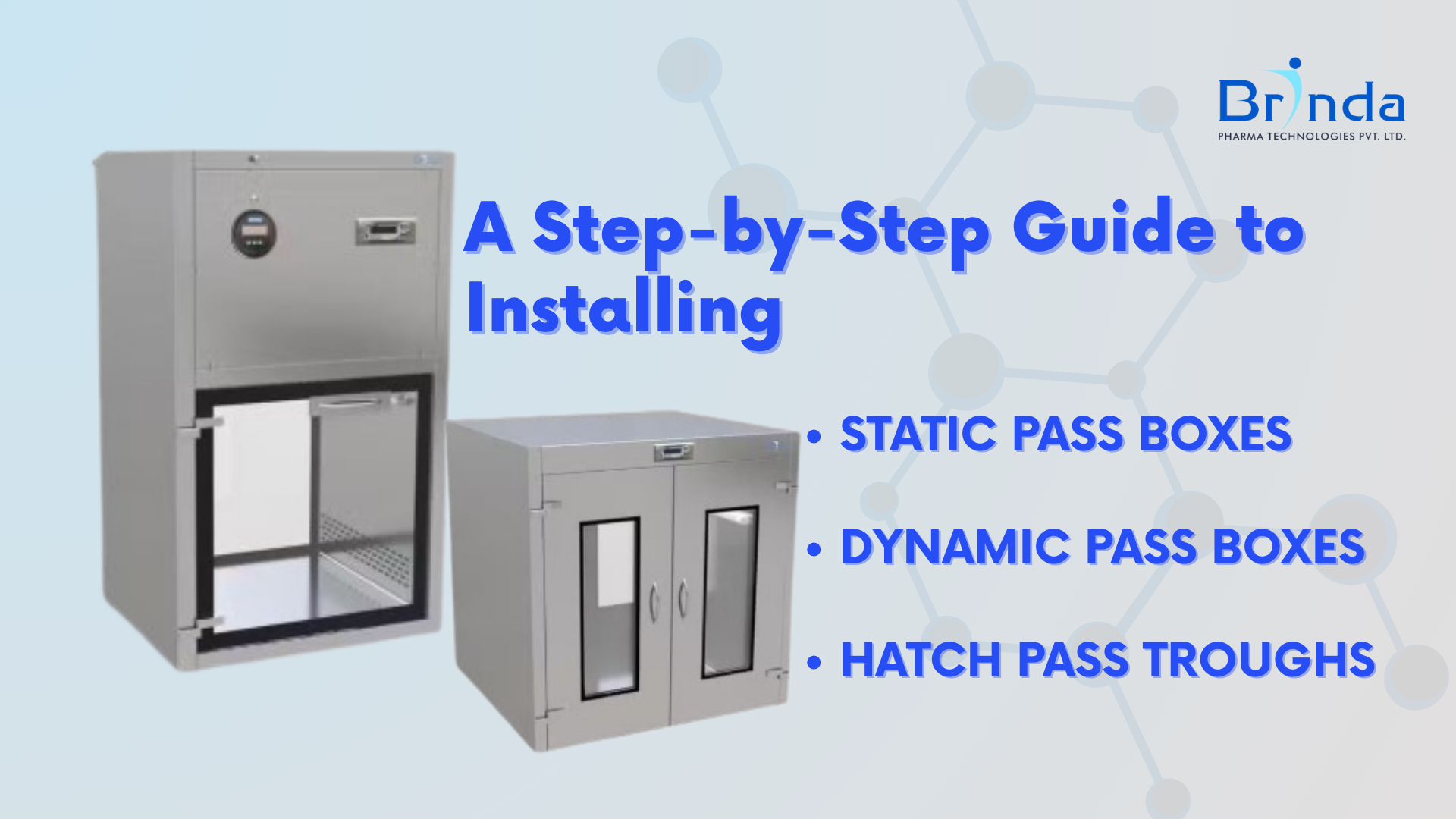 Step-by-Step Installation Guide for Static Pass Box, Dynamic Pass Box & Hatch Pass Trough