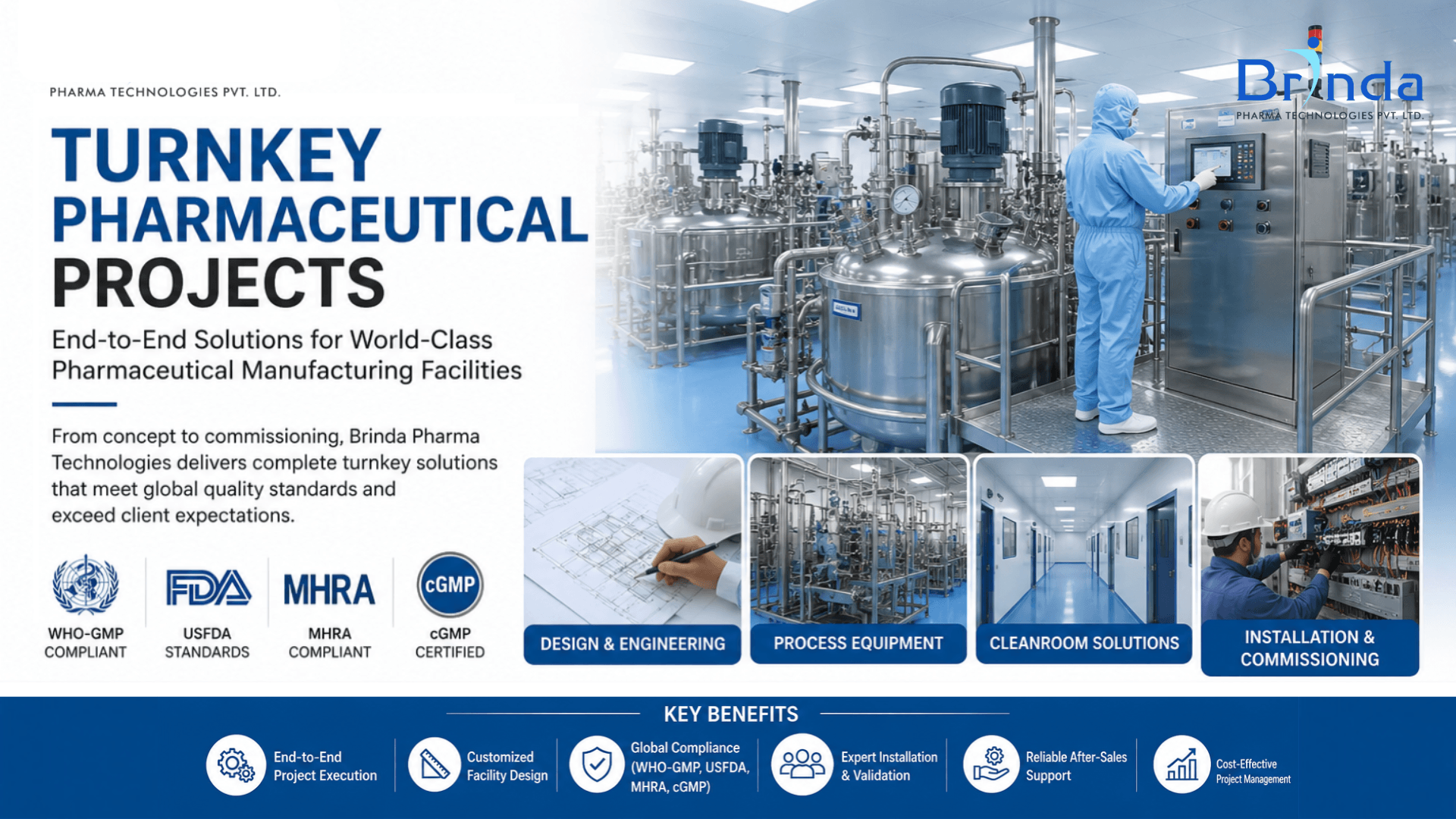 Build Your GMP-Compliant Pharma Facility with Brinda Pharma